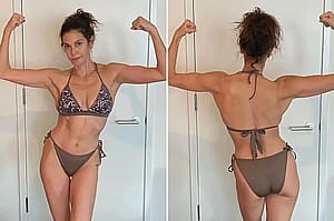 Teri Hatcher, 55 Bikini front and back'