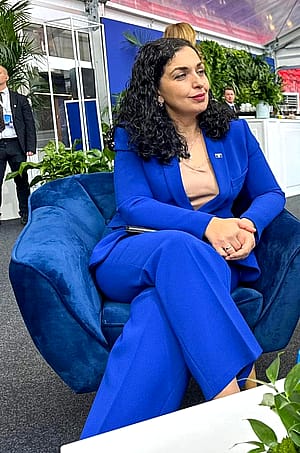 President of Kosovo - Vjosa Osmani, 42'