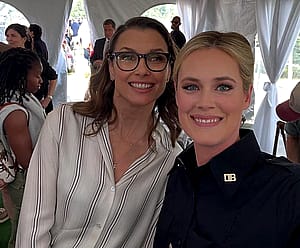 Bridget Moynahan, 53 and Abigail Hawk, 43'