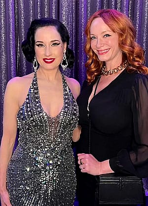 Dita Von Teese, 52 and Christina Hendricks, 50'