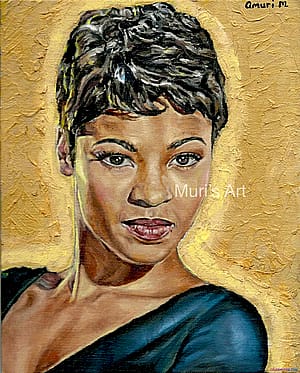 My painting of Nia Long
