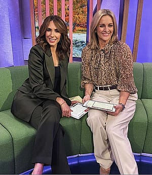 Alex Jones, 47, and Gabby Logan, 51'