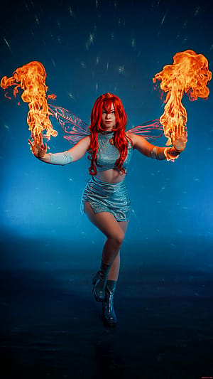 My Bloom from Winx Club with pyrotechnics (Kyuubivi)