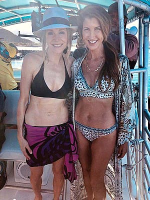 Sarah Chalke, 43 and Jackie Sander, 45'
