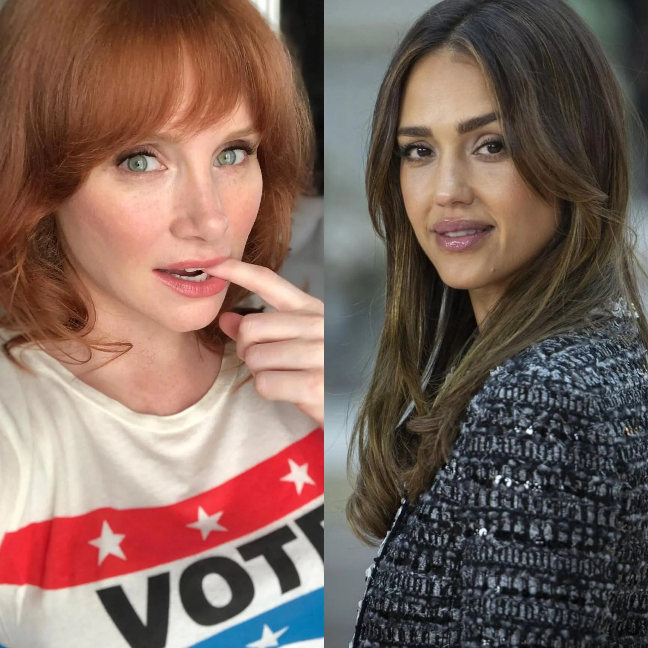 Who is prettier at 44? Bryce Dallas Howard, 44 , or Jessica Alba, 44 picture 1 of 1