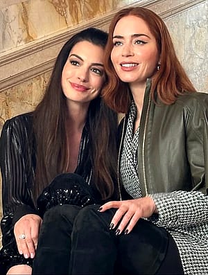 Anne Hathaway, 43 & Emily Blunt, 43'