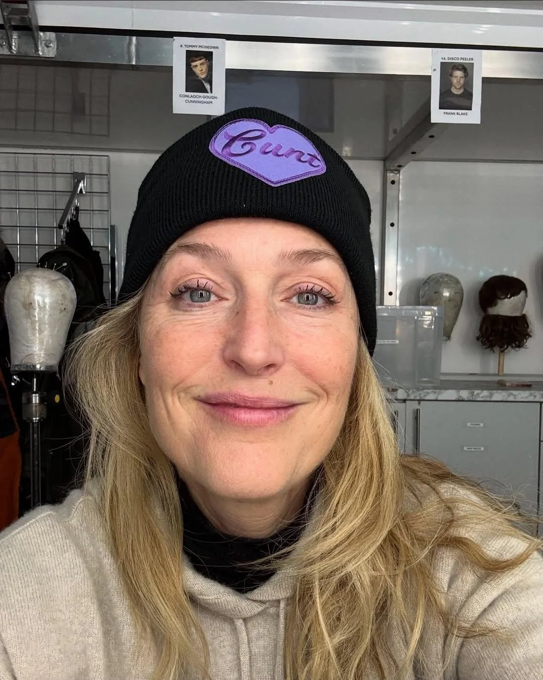 Gillian Anderson, 56. Love the Hat. picture 1 of 1